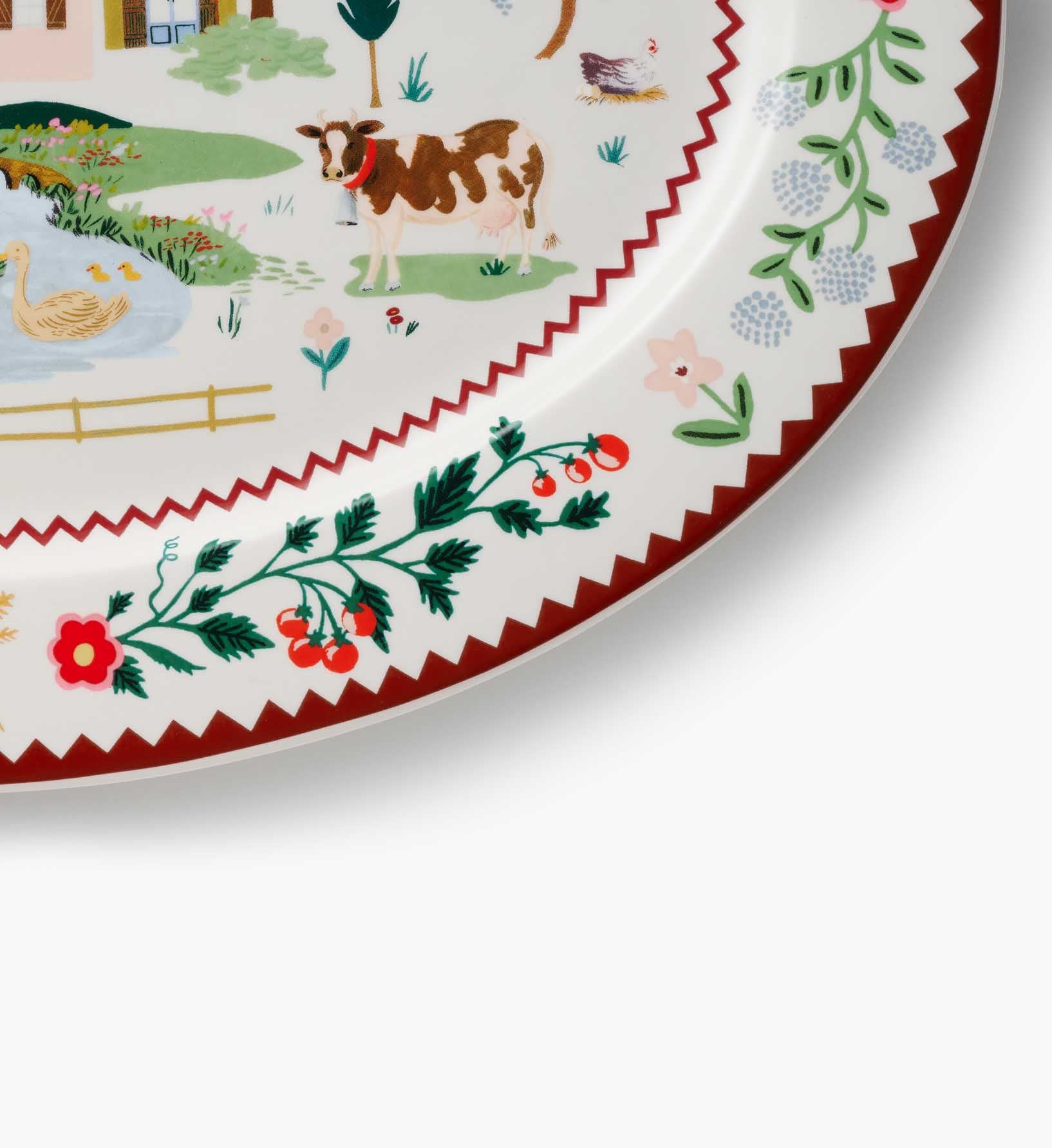 Large Porcelain Serving Platter - Home Sweet Home